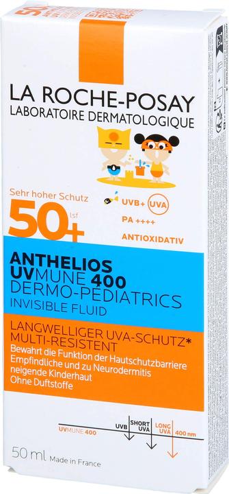 Immagine prodotto La Roche Posay Bambini Fluido Invisibile UVMune (Crema solare, SPF 50+, 50 ml, 73 g)