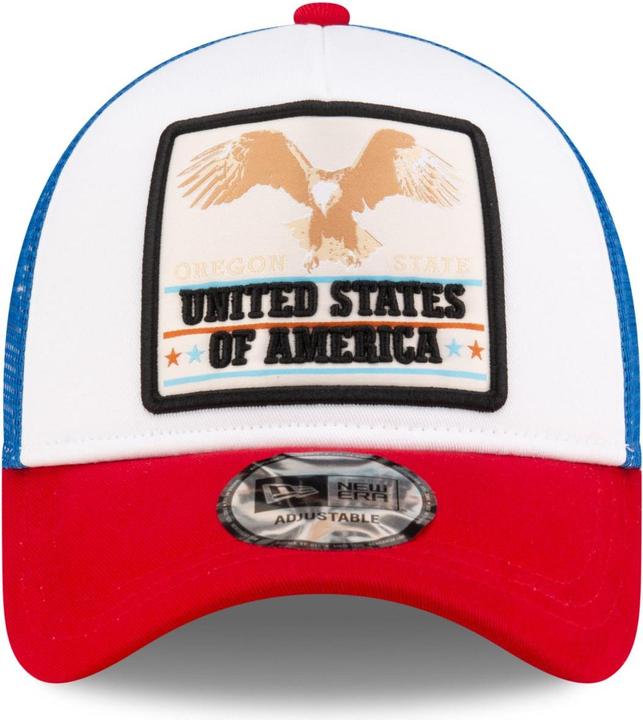Produktbild New Era Adjustable A-Frame Trucker Cap - USA EAGLE