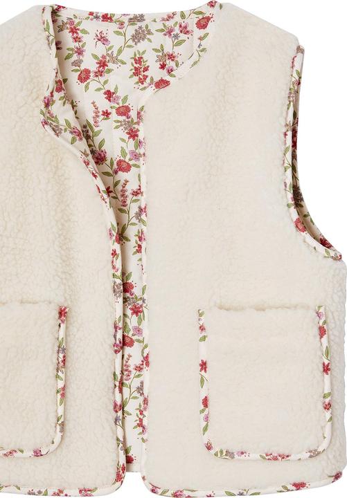 Produktbild Vertbaudet Mädchen Wende-Weste mit Teddyfleece und Recycling-Polyester (146)