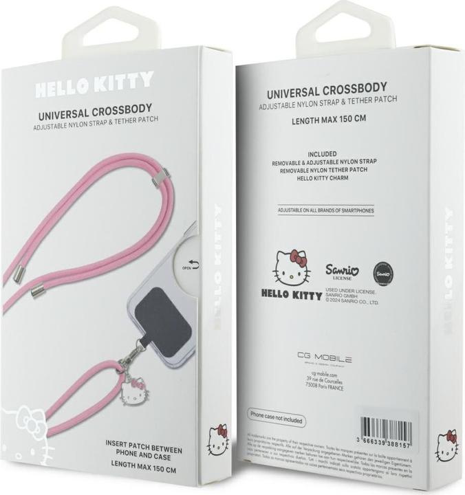Produktbild Hello Kitty Crossbody Strap Cord Head Charm - pink