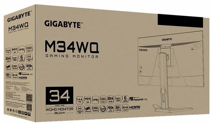 Image du produit Gigabyte M34WQ-EK (3440 x 1440 pixels, 34")