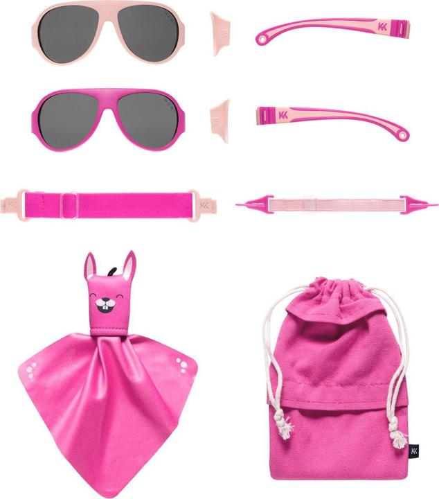 Immagine prodotto Mokki Occhiali da sole per bambini rosa 2-5 anni click & change