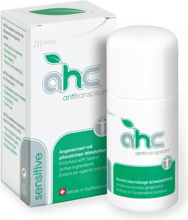 Actual product image JV Cosmetics AHC 20 antiperspirant sensitive (Roll-on, 50 ml)