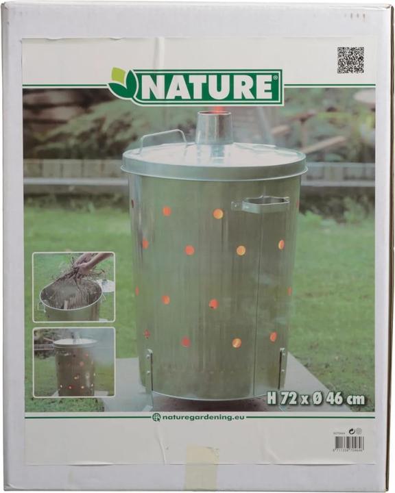 Actual product image Nature Spalarka ogrodowa stal galwanizowana 46x72cm okrągła
