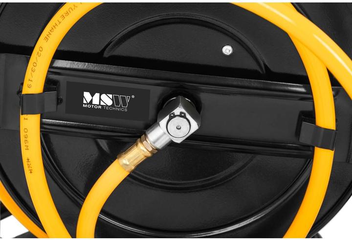 Produktbild MSW Druckluftschlauch Aufroller Schlauchtrommel Luft Schlauchaufroller 30 m 8 bar