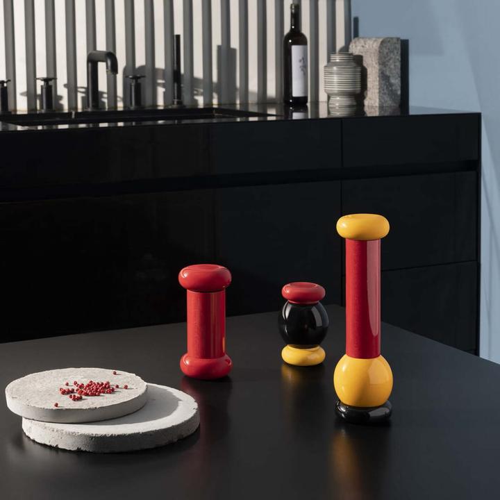 Image du produit Alessi Moulin à poivre DCO : MP0210 rouge-jaune (Poivre)