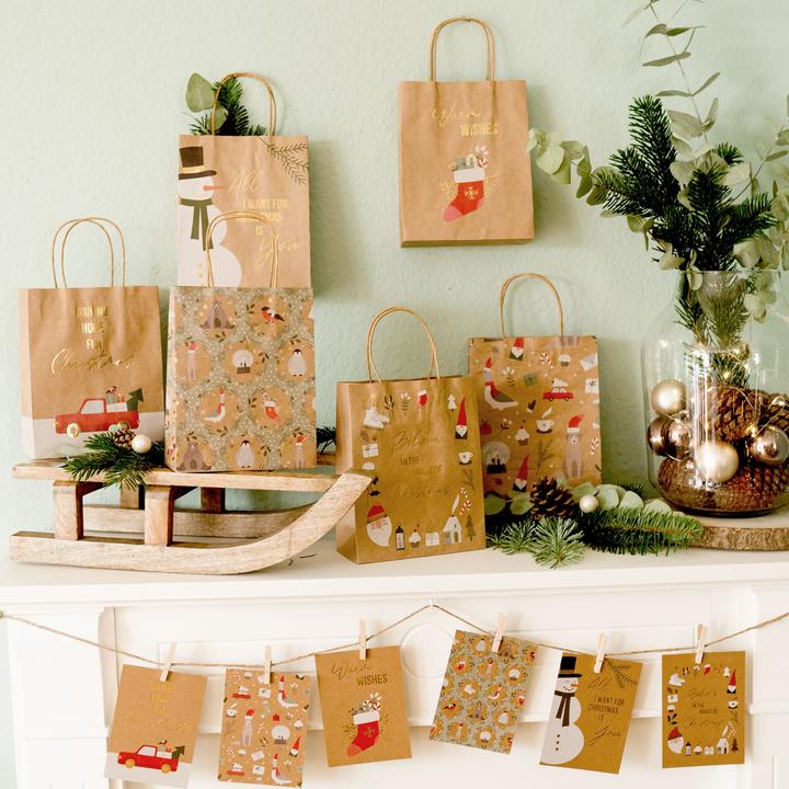 Produktbild Papierdrachen Christmas (Geschenktüte, 6 x)