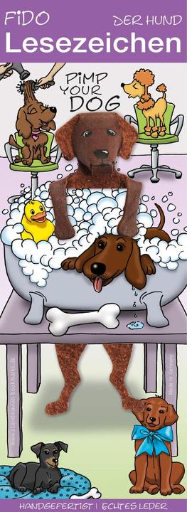 Scandinavian Bookmarks Lesezeichen Hund braun, Washsalon