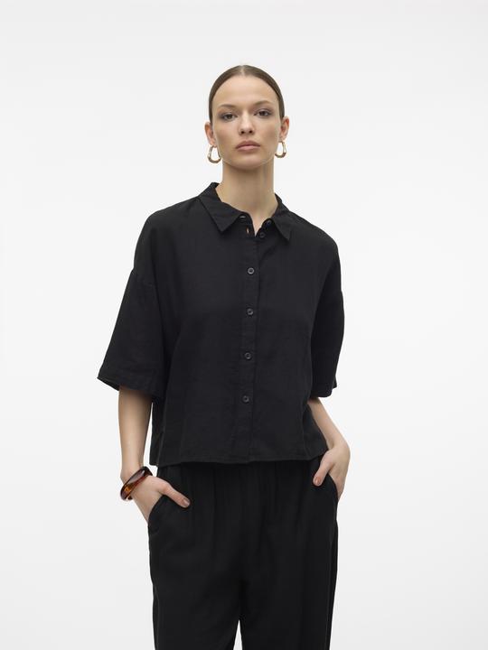 Immagine prodotto Vero Moda Vmlinn Lino 2/4 Camicia Corta Wvn Noos (XL)