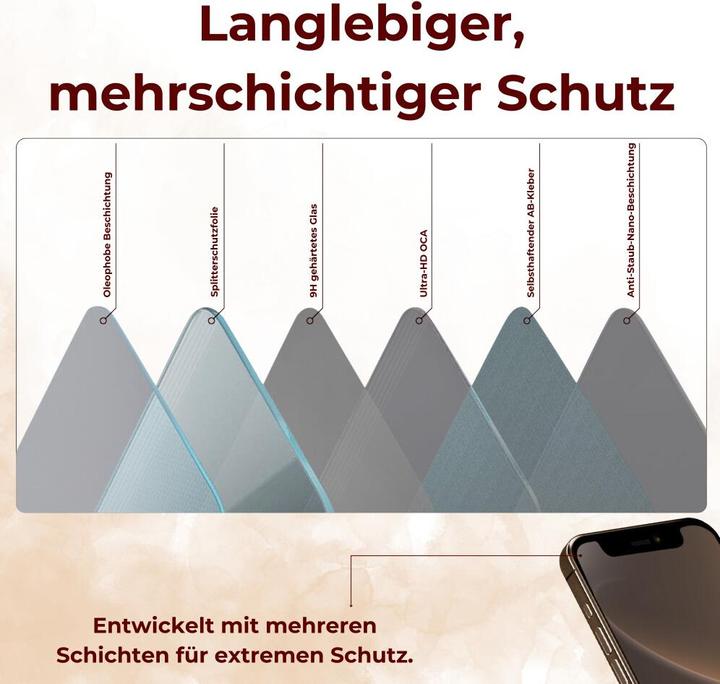 Produktbild Protectorking 4x echtes Tempered 9H Panzerhartglas 3D KLAR (1 Stück, Apple iPhone 11 Pro)