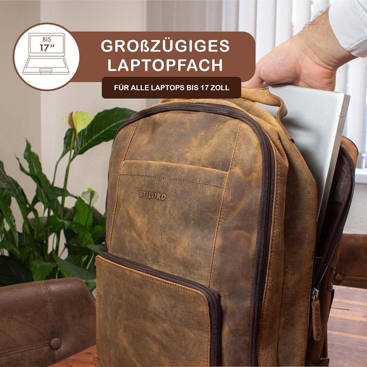 Produktbild Stilord XL Leder-Businessrucksack Harlow