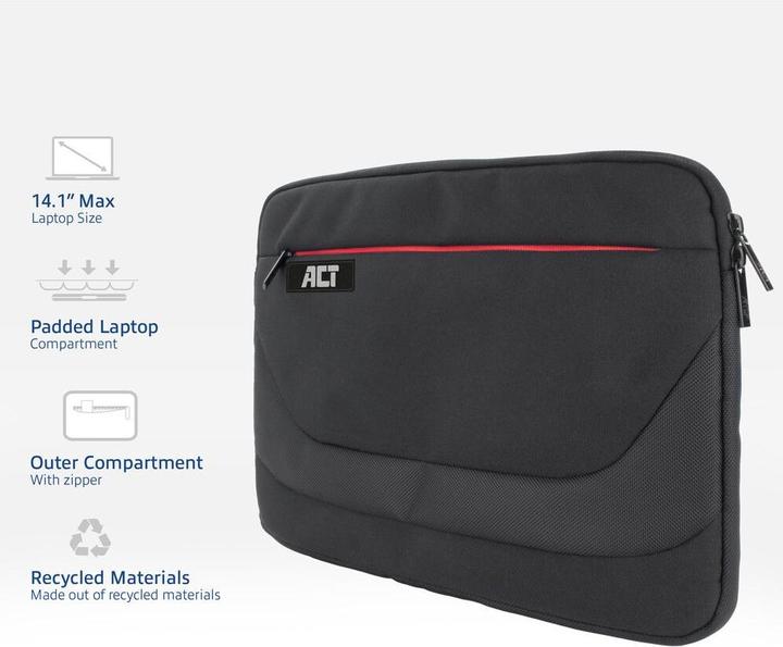 Actual product image Suburb Laptop Sleeve 14.1", made from recycled plastic bottles (14.10", Universal)