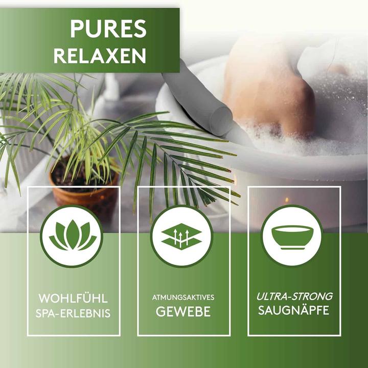 Produktbild Silverrack Badewannenkissen MEDIUM-WEICH - Nackenkissen für Badewanne mit Saugnäpfen als Badewannen-Zubehör
