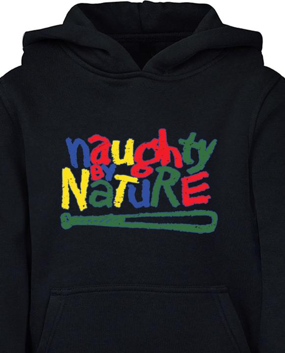 Immagine prodotto Merchcode Bambini Naughty By Nature - Felpa con cappuccio Basic con logo - 160251 (158, 164)