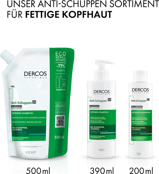 Actual product image Vichy Dercos Anti-Schuppen Shampoo für normale bis fettige Kopfhaut (200 ml, Liquid shampoo)