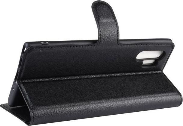 Actual product image MU Classic Litchi Leather Bookcover Series (Samsung Galaxy Note 10+ 5G, Samsung Galaxy Note 10+)
