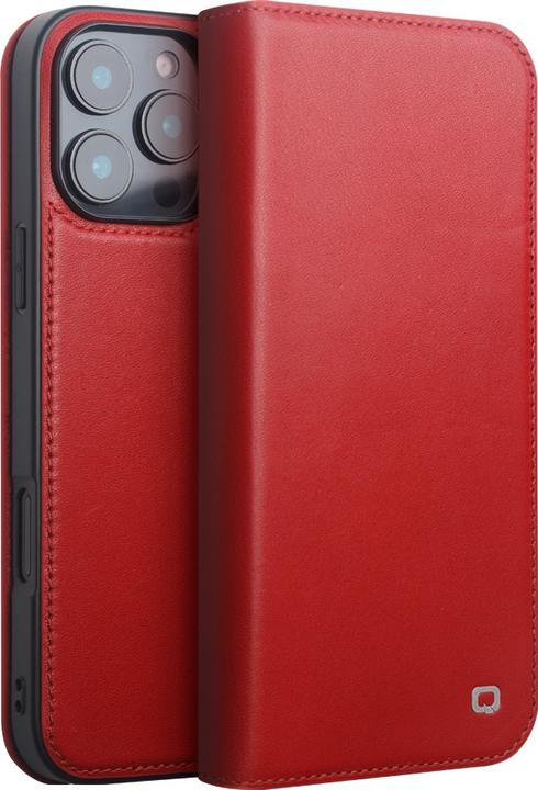 Actual product image QiAlino Flip Matt Wallet case (Apple iPhone 16 Pro Max)