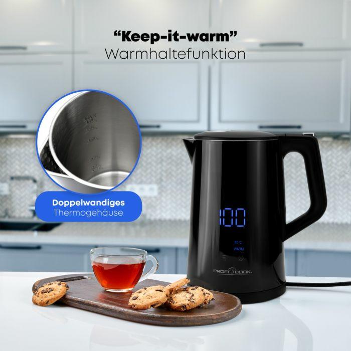 Actual product image Proficook PC-WKS 1243 black. (1.70 l)