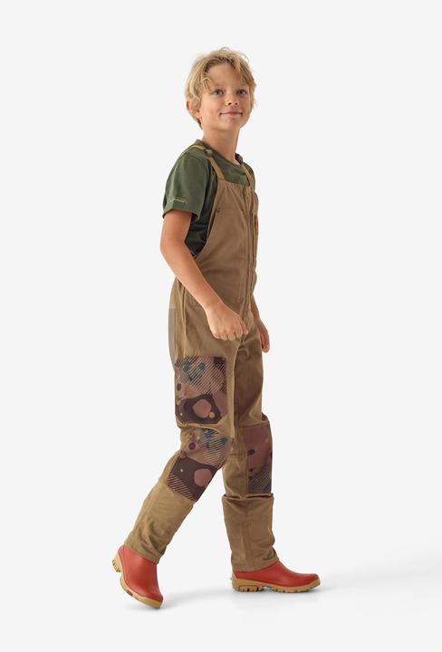 Solognac Latzhose 500 Kinder strapazierfähig braun (14, 15, 16)