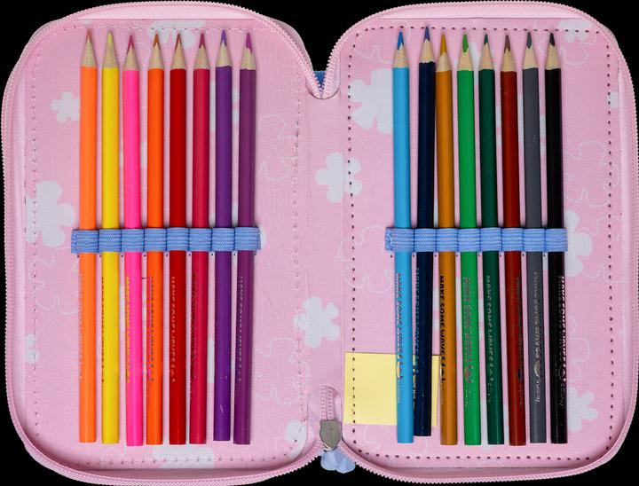 Actual product image Stor - Stitch Filled Double Pencil Case - 19.5 x 12.5 x 5 cm
