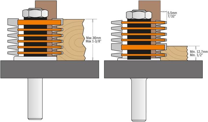 Actual product image CMT 900.606.11 Glue cutter with spindle 12 mm