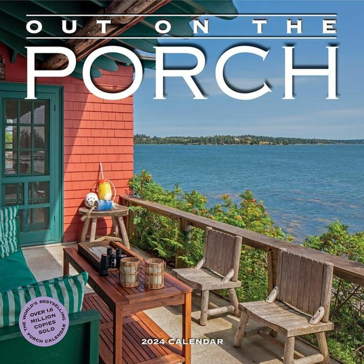 Actual product image Out on the Porch Wall Calendar 2024 (English)