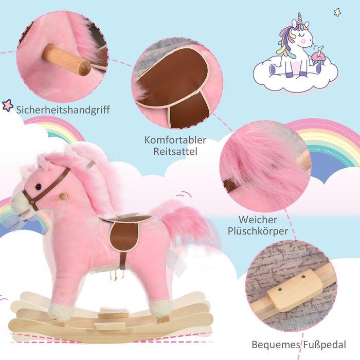 Image du produit Jamb Cheval à bascule rose