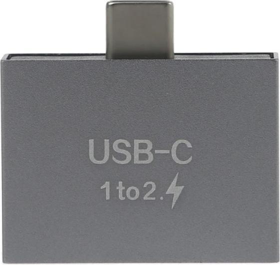 Productafbeelding PowerGuard USB-C naar dubbele USB-C Splitter Laadadapter (USB Type C, USB Type C)