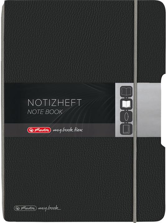 Produktbild Herlitz Notizheft my.book flex A5, Dot, Lederoptik (A5, Kariert, Weicher Einband)