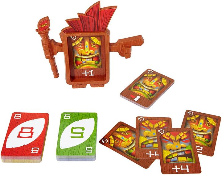 Actual product image Mattel Games UNO Tiki Twist (Italian, French, English, German)