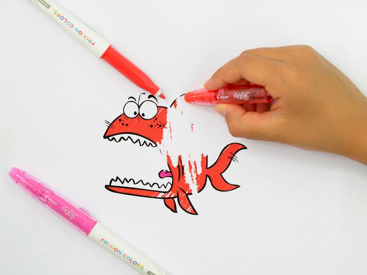Image du produit Pilot Frixion Colors Stylo de coloriage effaçable à pointe en fibre - rose, paquet de 12 (Pink, 12 x)