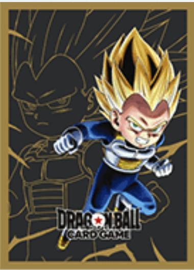 Actual product image Konami Fusion World Offical Card Sleeves Set 03 - Vegeta (Mini) - Dragonball Super Card Game