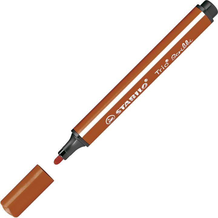Produktbild STABILO Trio Scribbi Gefederter Dreikant-Filzstift (Braun, 1 x)