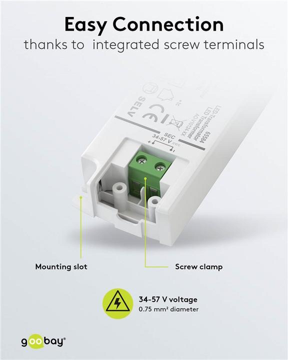 Image du produit Goobay Transformateur LED à courant constant, 20 W
