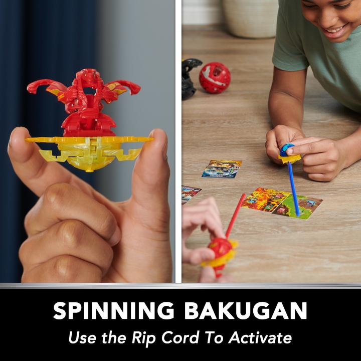 Image du produit Spin Master Bakugan 2023 Starter Pack avec 3 Bakugan (y compris 1 Special Attack Dragonoid, 2 Core Balls