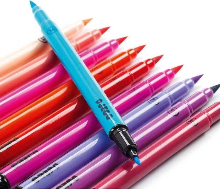 Immagine prodotto Djeco 10 pennelli di feltro-ragazza 19 x 16,5 x 1,5 cm (Rosa, 10 x)