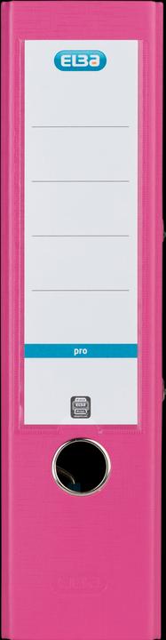 Actual product image Elba Folder smart pro, spine width: 80 mm, pink DIN A4, cover outside PP / inside paper, transparent (A4, 80 mm, 1 Piece)