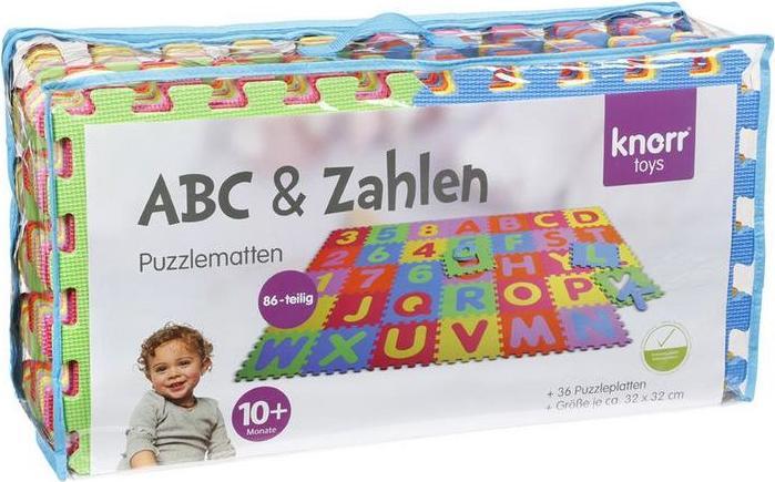Actual product image Knorrtoys Puzzlematte - "Alphabet + Zahlen" /36-tlg./30cm (30 x 30 cm)