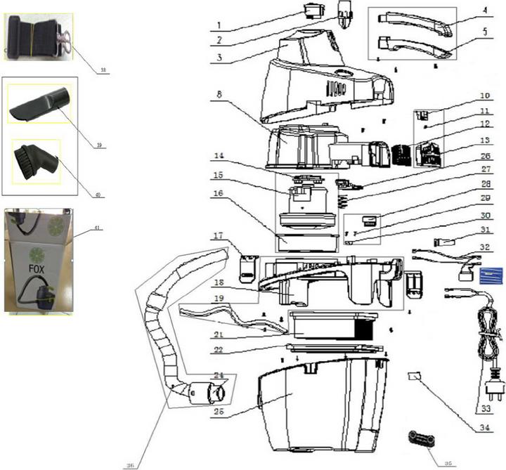 Immagine prodotto Proton Aspirapolvere a secco MEC 1/6 T FOX - (Aspirapolvere)