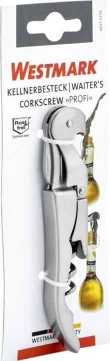Actual product image Westmark Waiter's cutlery "Profi" w. 2-step lever, 14x1.5x2.5 cm (Corkscrew)