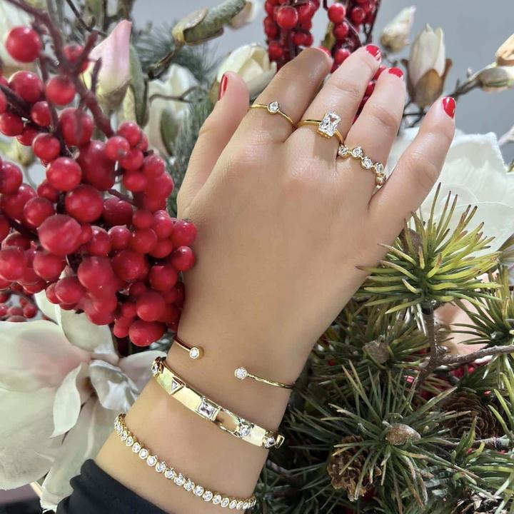 Produktbild Candy Ring Harriet, 925 Sterling Silber, vergoldet (58, 925 Silber)