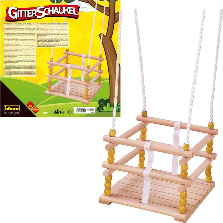 Immagine prodotto Idena Altalena a traliccio in legno 30x30cm TÜV e GS