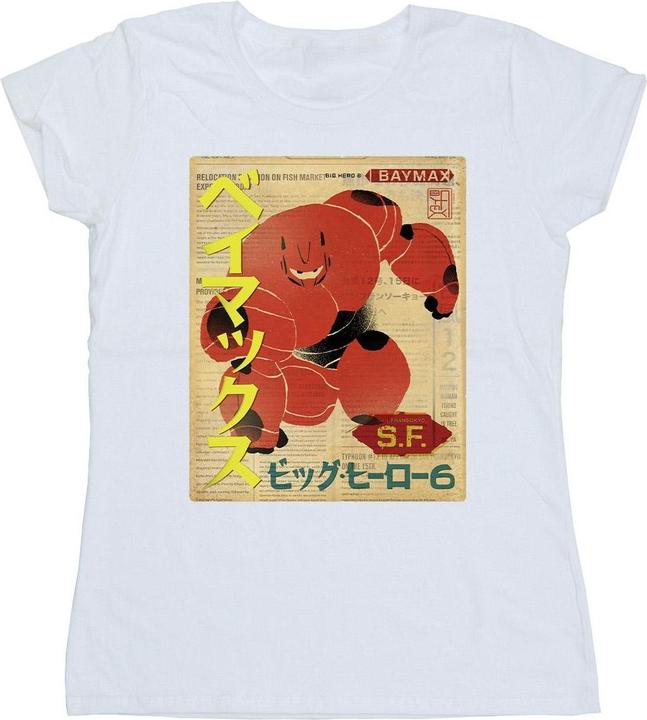 Disney Big Hero 6 Baymax Baymax Newspaper TShirt (XL)