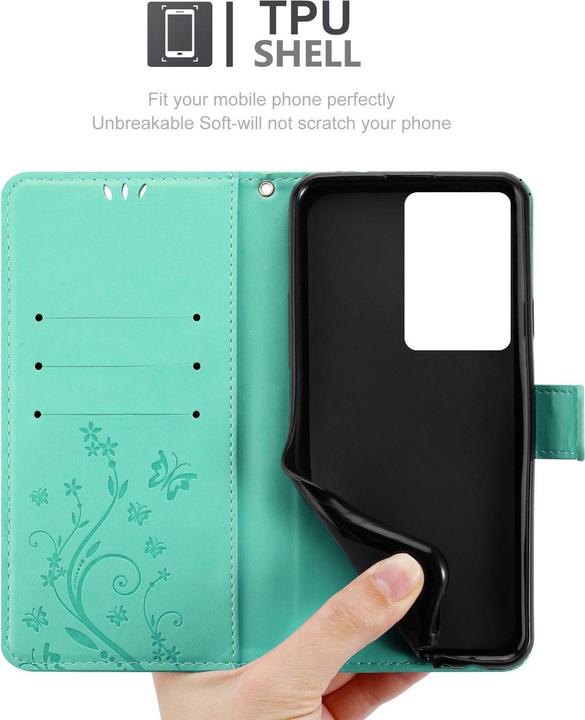 Produktbild Cadorabo Hülle für Realme C75 mit Blumen Muster (Siemens CC75)