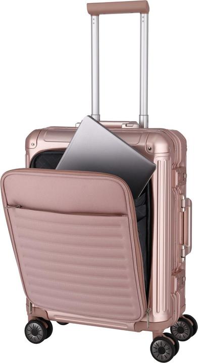 Actual product image Travelite NEXT trolley with front pocket () Rosé (41 l, Hand luggage (up to 50 litres))