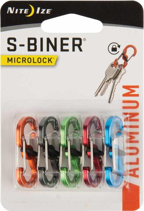 Actual product image Nite Ize NiteIze S-Biner MicroLock Aluminium