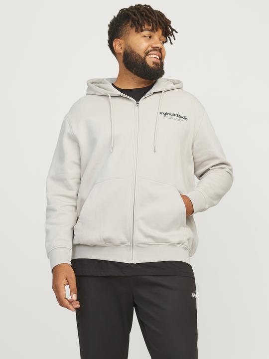 Produktbild Jack & Jones Plus Size Gedruckt Kapuzenpullover mit Reissverschluss Kapuzenpullover mit Reissverschluss (7XL)