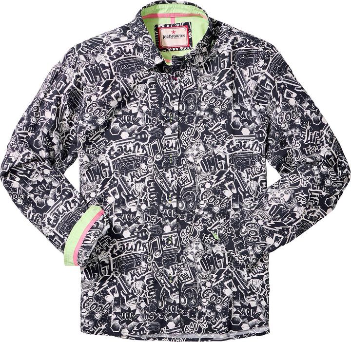Actual product image Joe Browns Comic Print Graphic Long Sleeve Shirt (L)
