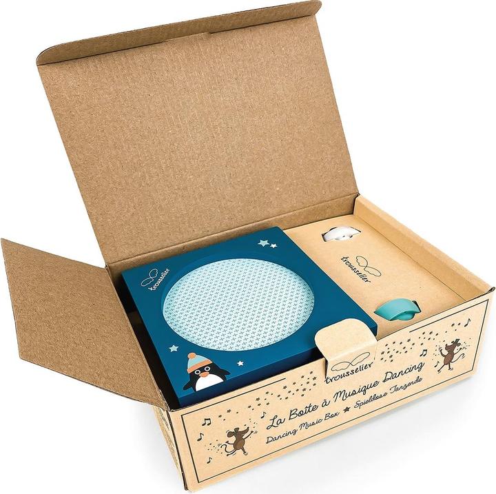 Image du produit Trousselier Boîte à musique magnétique avec pingouins dansants