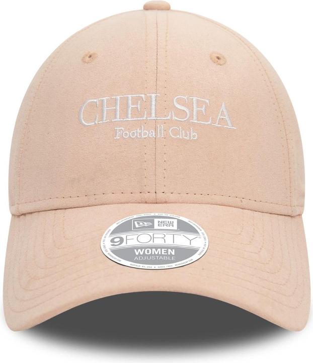 Actual product image New Era 9Forty Strapback Ladies Cap - SUEDE FC Chelsea pink